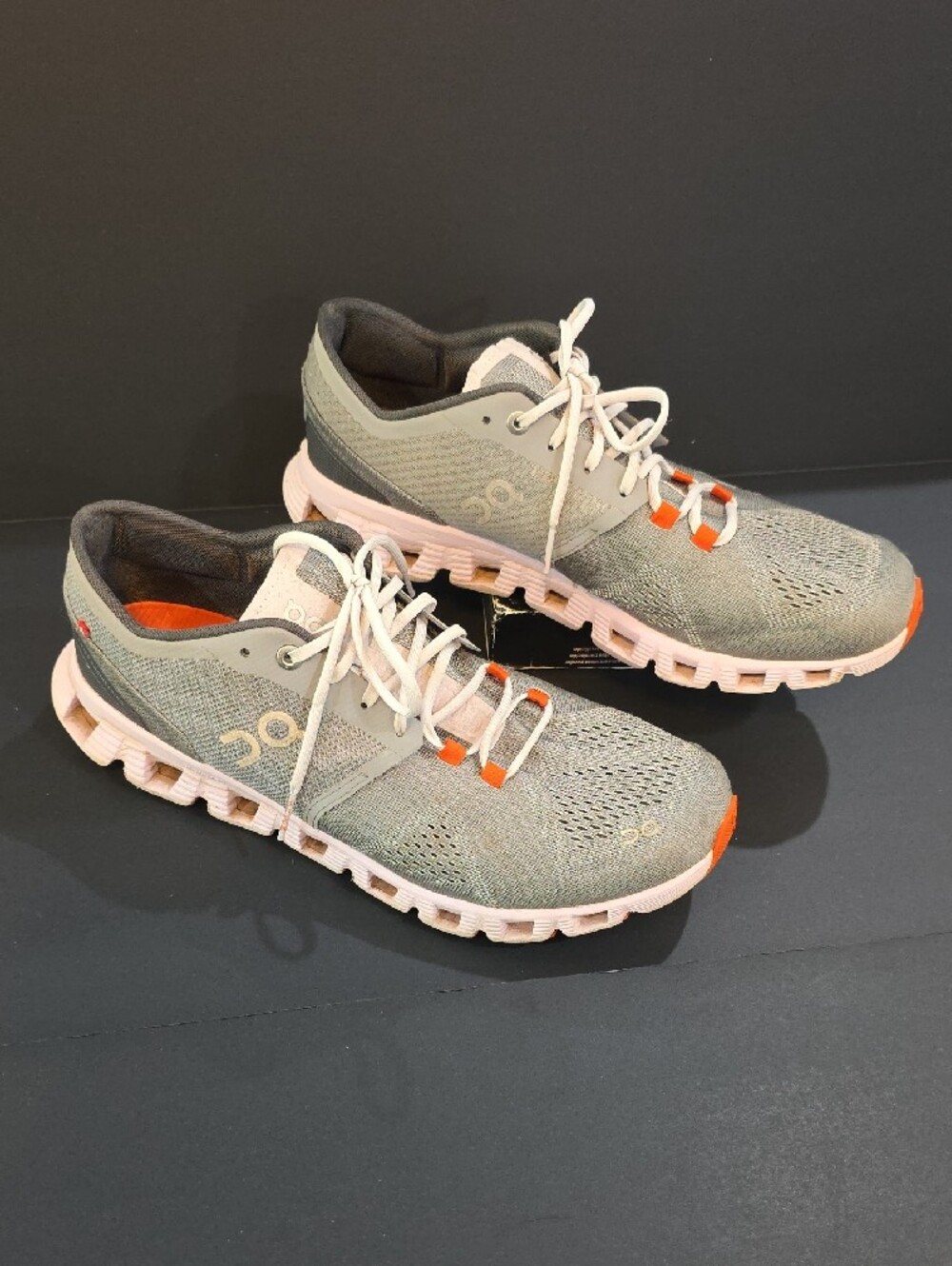On Running Cloud X 2 Women's Athletic Shoes in Sage with Pink Accents Size 10 - Picture 6 of 13